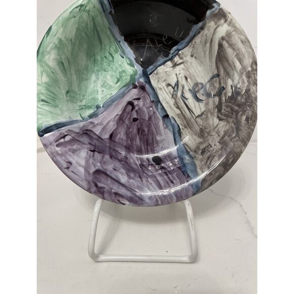 Unbranded Other - Studio Art Hand Painted Pottery Bowls Designed Signed Yout Artists-5 Bowls